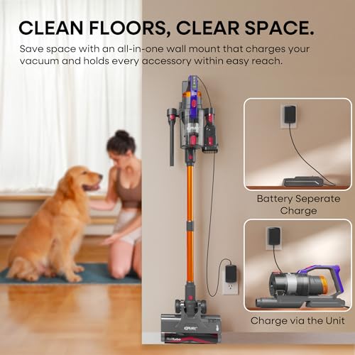 KIPMAX Cordless Vacuum: 50KPa Power, 70Mins Runtime, Aromatherapy, Anti-Tangle, LED Display - Ideal for Pet Hair, Carpet, Floor