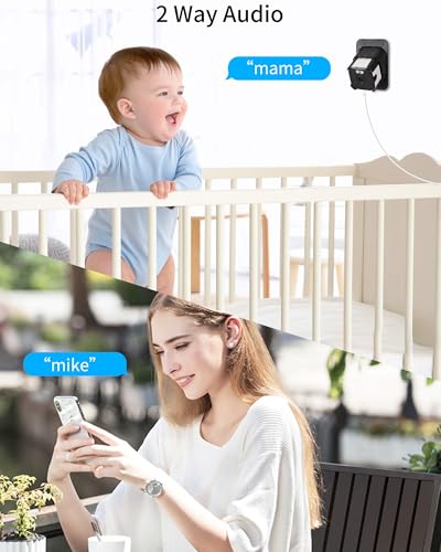 WeChip 3MP 2K Window Camera - Indoor Security with Color Night Vision & Motion Detection