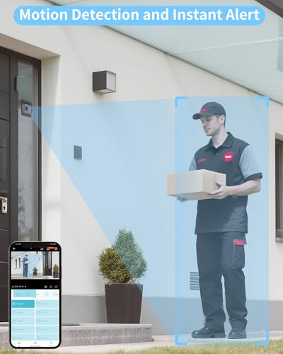 WeChip 3MP 2K Window Camera - Indoor Security with Color Night Vision & Motion Detection