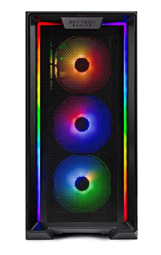Skytech Nebula Gaming PC Ryzen 5 5600 3.5" (4.4" Turbo) RTX 3050 6GB, 1TB SSD, 16GB RAM, Wi-Fi, Win 11 Home
