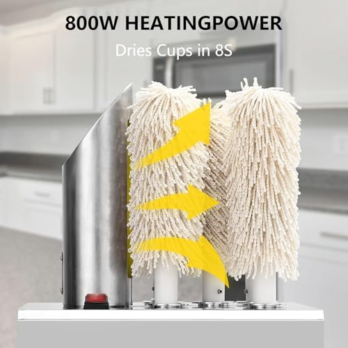 DPLWJPP Wine Glass Polisher: Electric Automatic Dryer for Bars & Restaurants