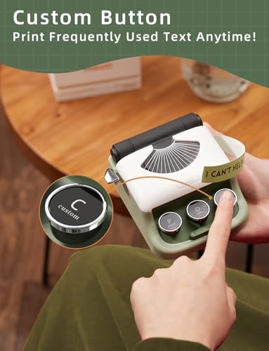 Makeid Q1 Label Maker Machine: Portable Bluetooth for Home & Office - iOS/Android Compatible, Clear Prints, Custom Fonts