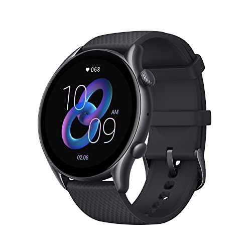 Amazfit GTR 3 Pro Smart Watch: 1.45" AMOLED, 150+ Sports Modes, GPS, Heart Rate, Sleep, Stress, SpO2, Bluetooth, Alexa - Black