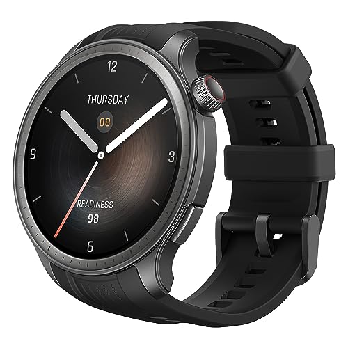 Amazfit Balance Smart Watch 46mm: NFC Payment, AI Coach, 14-Day Battery, Health Monitor, GPS, 150+ Sports, Bluetooth Calls.
