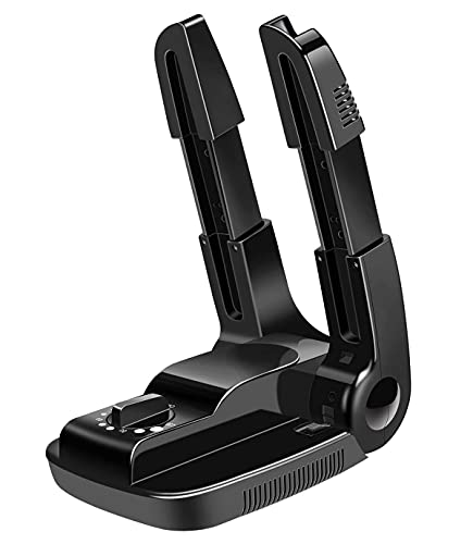 AIWOTOWOW Boot Dryer & Warmer, Portable Adjustable Drying Rack for Boots, Shoes, Socks, Helmets - Black