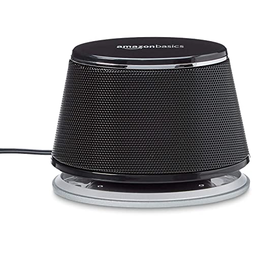 Amazon Basics Stereo 2.0 Speakers for PC/Laptop, 3.5mm Aux, USB-Powered, Black