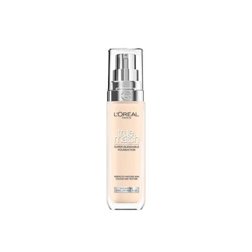 L'Oreal True Match Liquid Foundation with Hyaluronic Acid - 46 Shades, SPF 16 - 30ml